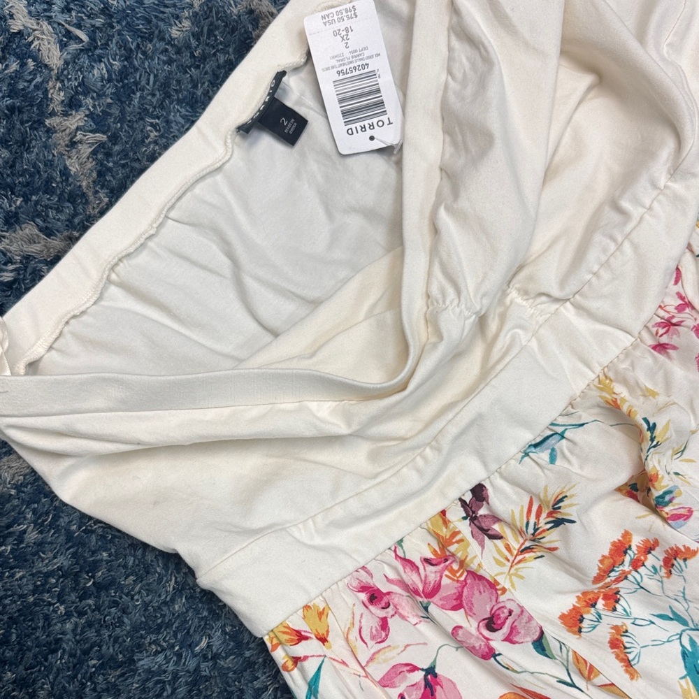 Torrid Midi Jersey Challis Sweetheart Tube Dress up - Picture 3 of 9